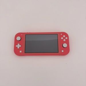 Nintendo Switch Lite Console Bundle - Coral (w/ micro sd & animal crossing game)